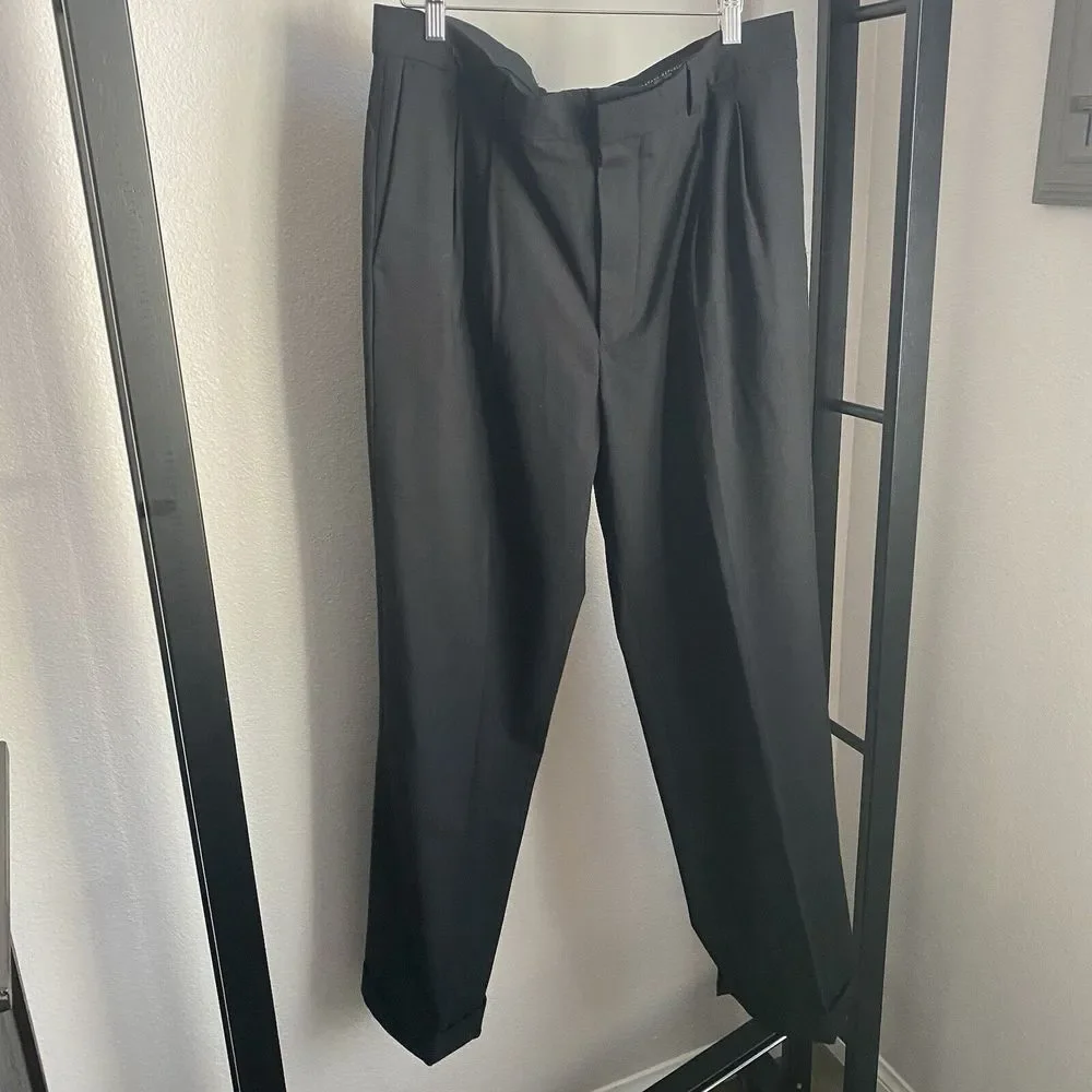 Banana Republic Black Pleated Dress Pants